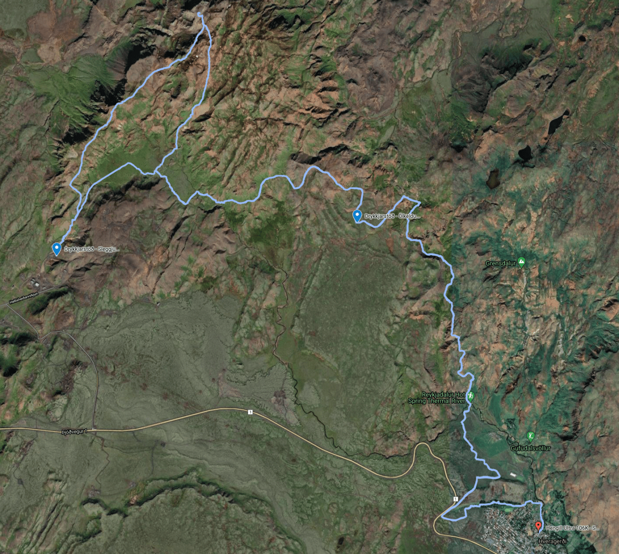 106km <?php echo $textfieldMap; ?>
                        af leið