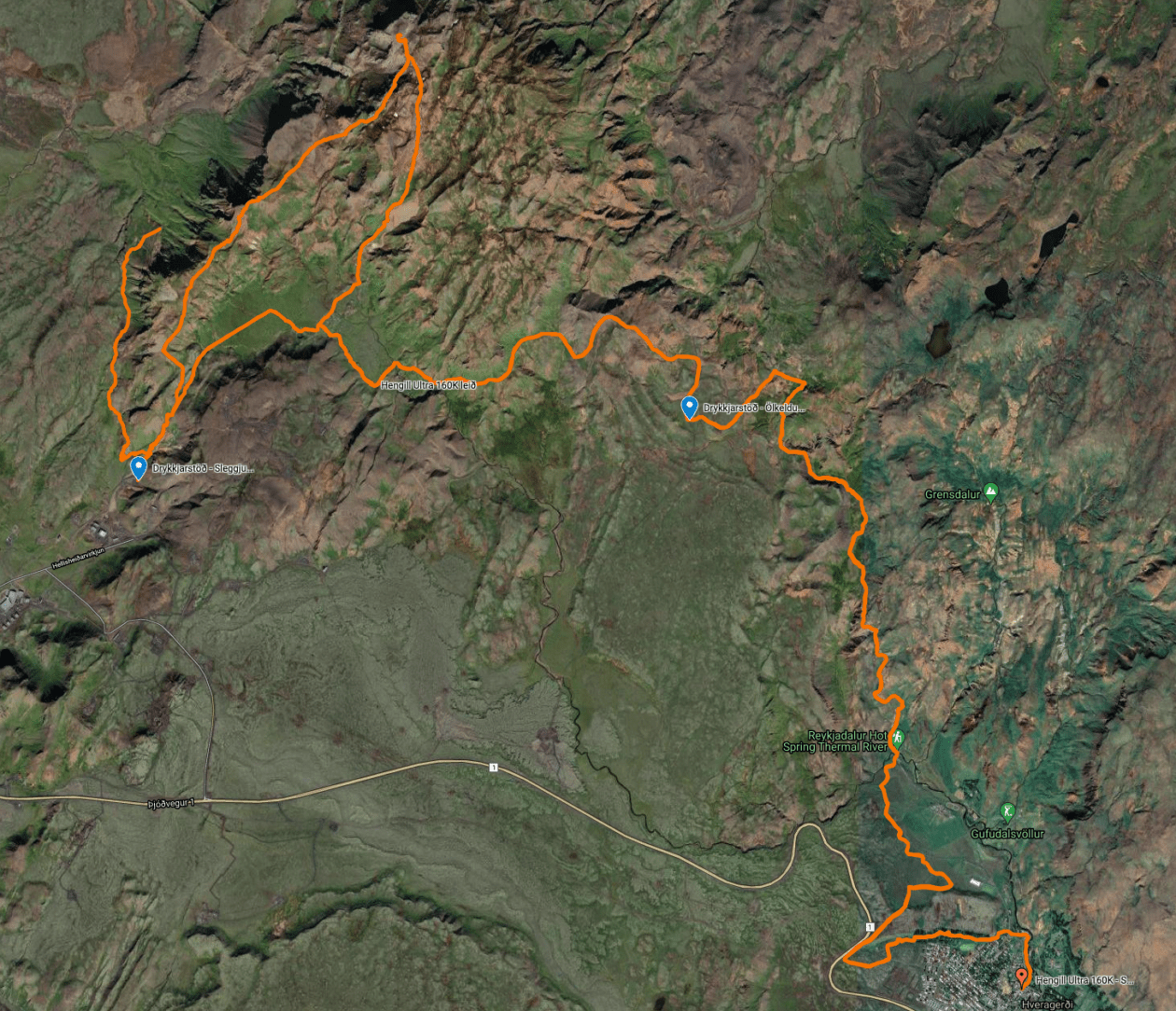106km <?php echo $textfieldMap; ?>
                        af leið