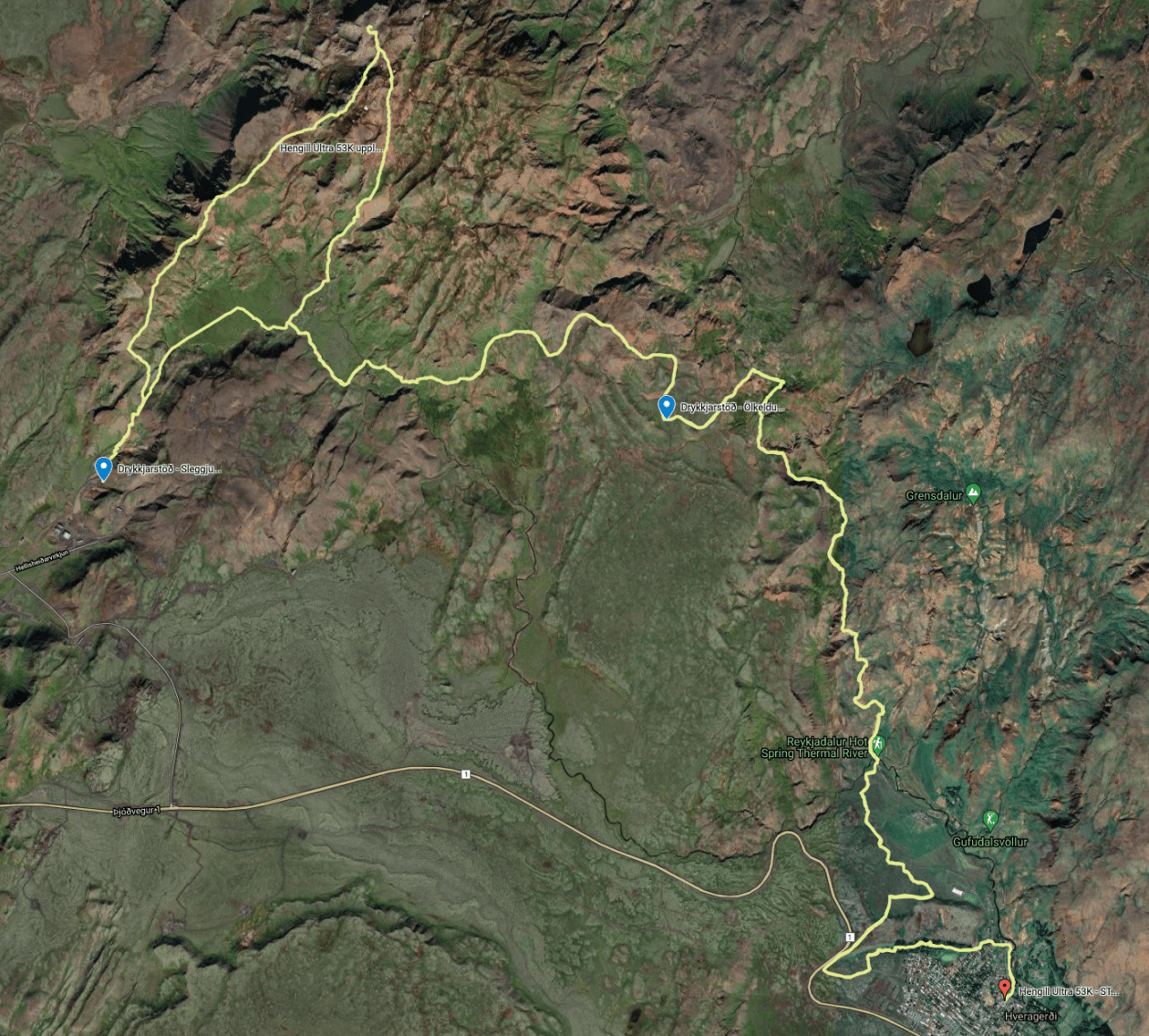 106km <?php echo $textfieldMap; ?>
                        af leið