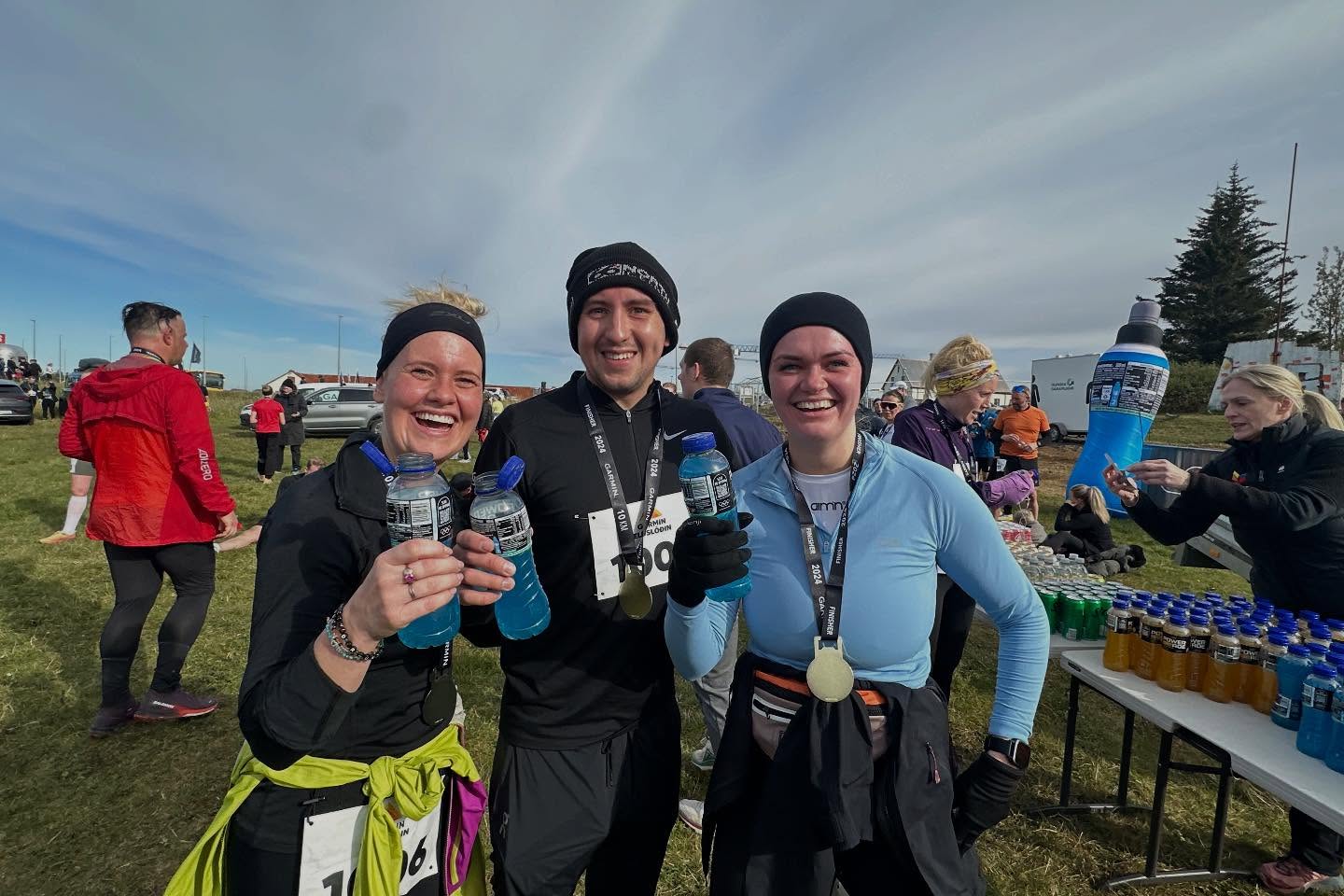 Ánægðir hlauparar í Heiðmörk