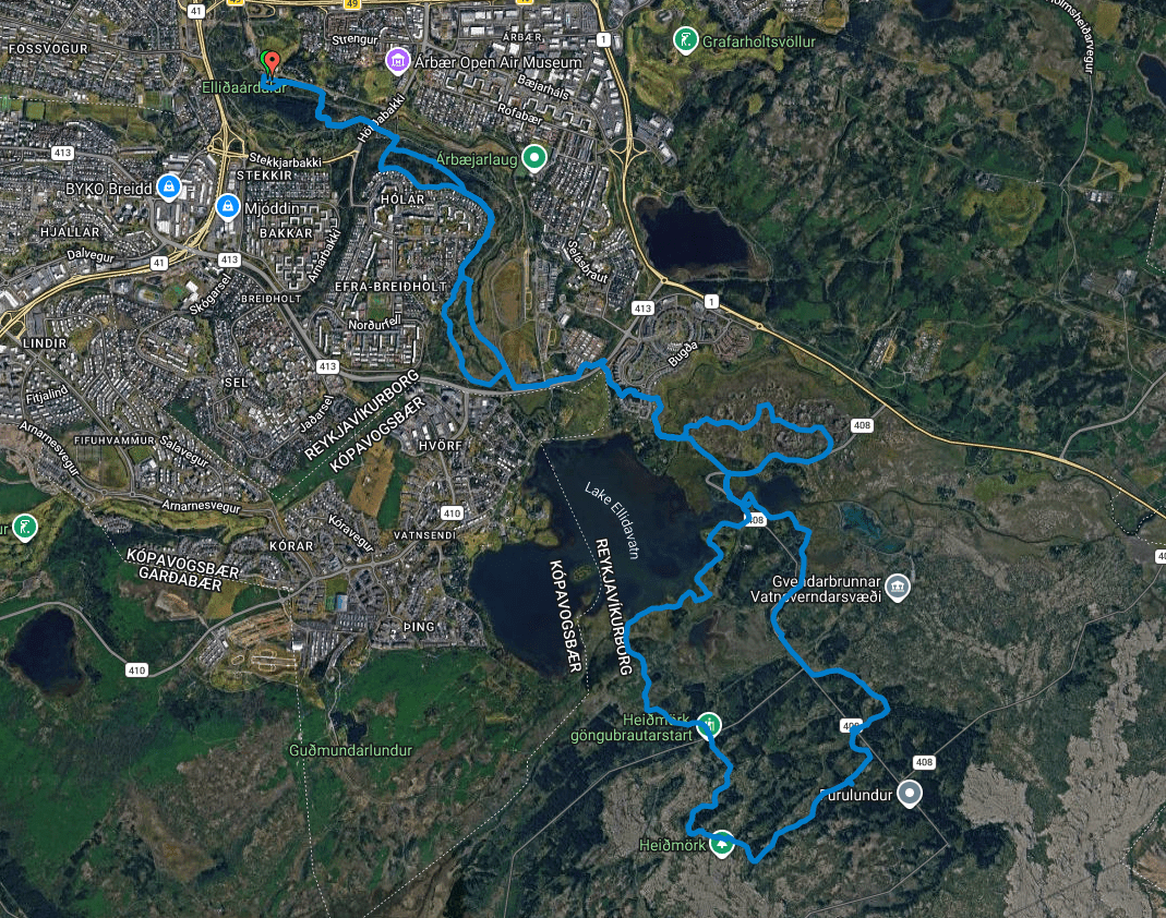 106km <?php echo $textfieldMap; ?>
            af leið